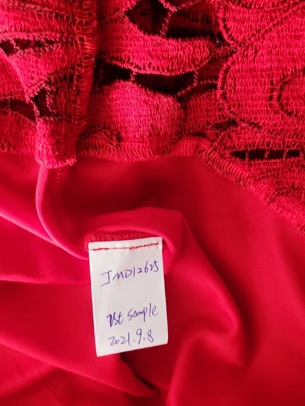 Just Me Red And Black Dress - Picture 9 of 10